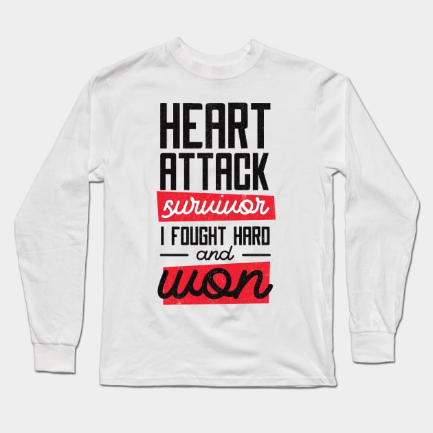 Heart Attack Survivor Long Sleeve T-Shirt by madeinchorley